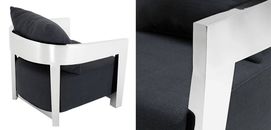 Кресло Eichholtz Chair Rubautelli Stainless steel Кресло Eichholtz Chair Rubautelli Stainless steel - Loft-Concept в Тюмени