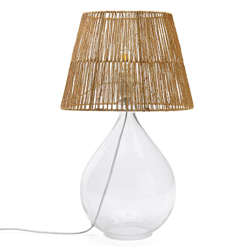 Настольная лампа Ronni Glass Table lamp Прозрачное Стекло Коричневый Настольная лампа Ronni Glass Table lamp Прозрачное Стекло Коричневый в Тюмени | Loft Concept