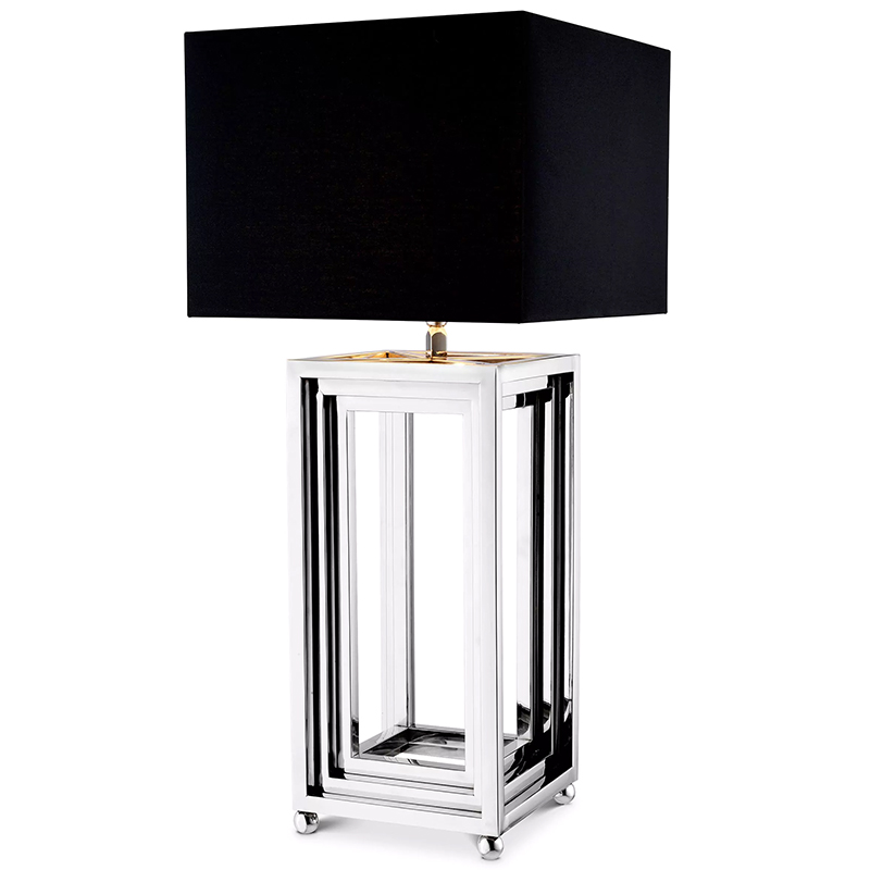Настольная лампа Eichholtz Table Lamp Menaggio Nickel Черный Никель Настольная лампа Eichholtz Table Lamp Menaggio Nickel Черный Никель в Тюмени | Loft Concept