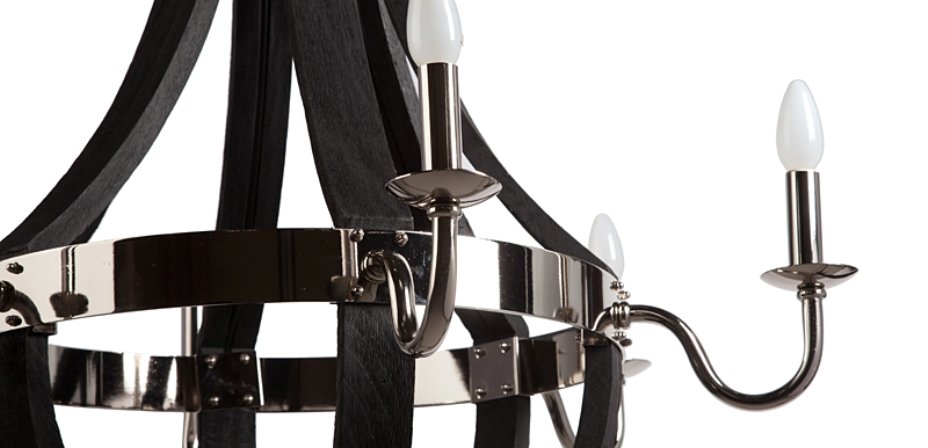Люстра RH Wine Barrel chandelier Polished nickel Люстра RH Wine Barrel chandelier Polished nickel - Loft-Concept в Тюмени