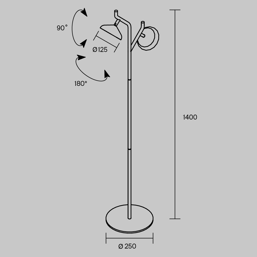 Напольный светильник Vita 3000К 18Вт в Тюмени