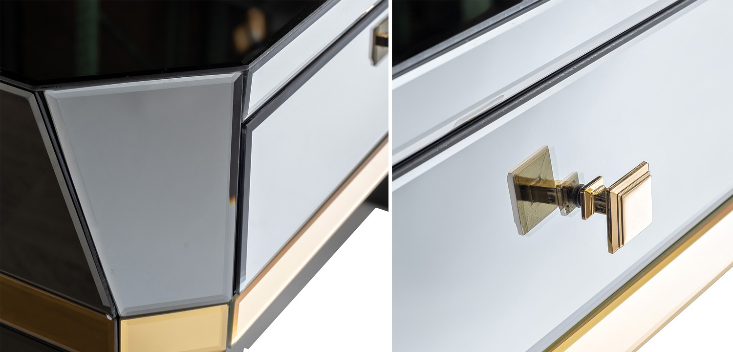 Консоль зеркальная Emiliano Mirrored Console - фото №1