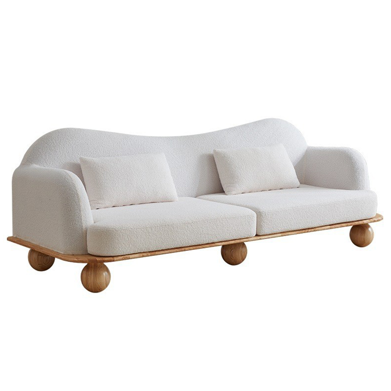 Диван Gould Wooden Forms Sofa Коричневый Белый Диван Gould Wooden Forms Sofa Коричневый Белый в Тюмени | Loft Concept