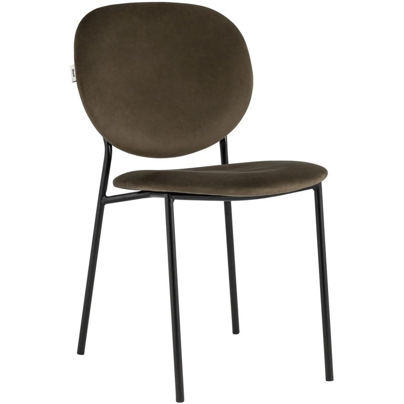 Стул Stanley Chair Коричневый Велюр Коричневый Черный Стул Stanley Chair Коричневый Велюр Коричневый Черный в Тюмени | Loft Concept