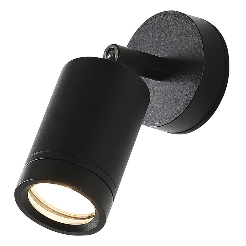 Уличное бра с поворотным спотом PLAIN LIGHT Черный Прозрачный Уличное бра с поворотным спотом PLAIN LIGHT Черный Прозрачный в Тюмени | Loft Concept