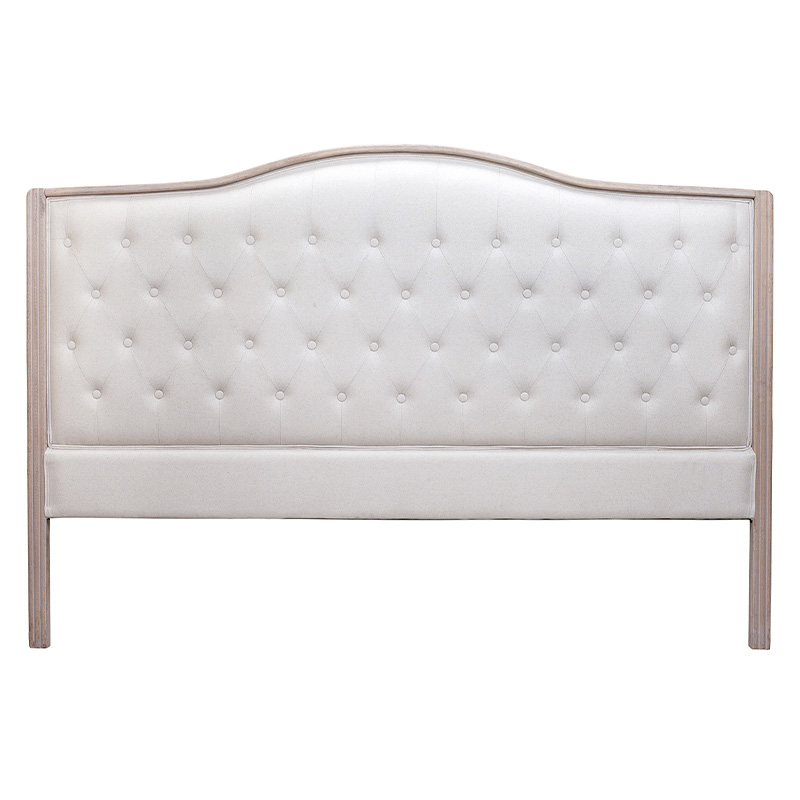 Изголовье кровати бежевое с мягкой обивкой из рогожки и льна Agatha Headboard Бежевый Коричневый Изголовье кровати бежевое с мягкой обивкой из рогожки и льна Agatha Headboard Бежевый Коричневый в Тюмени | Loft Concept