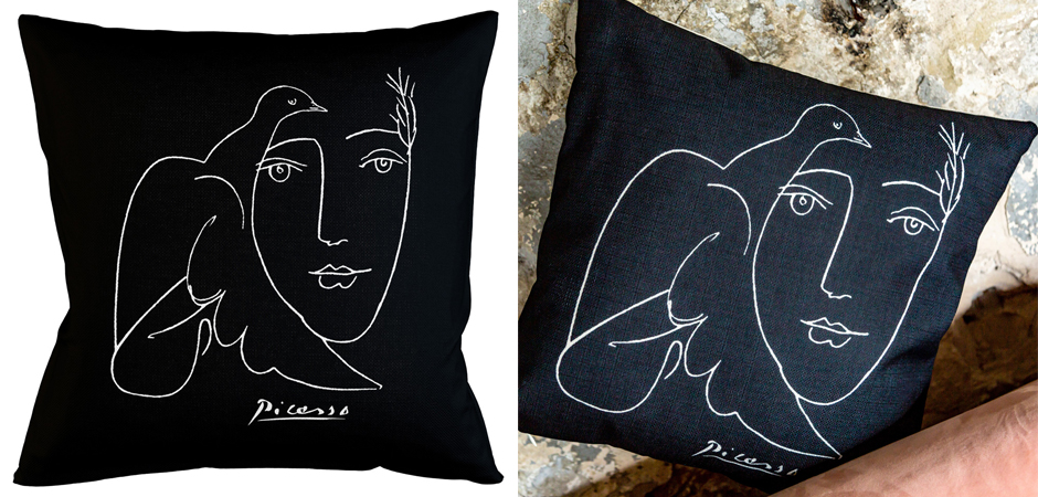 Декоративная подушка White Silhouette Dove Pillow - Loft-Concept в Тюмени