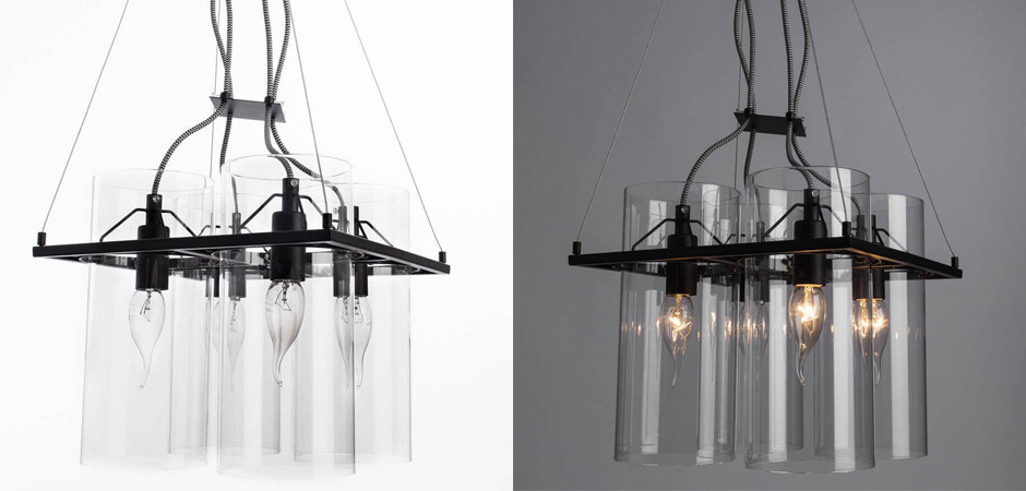 Люстра Glass Cylinder Chandelier - фото №1