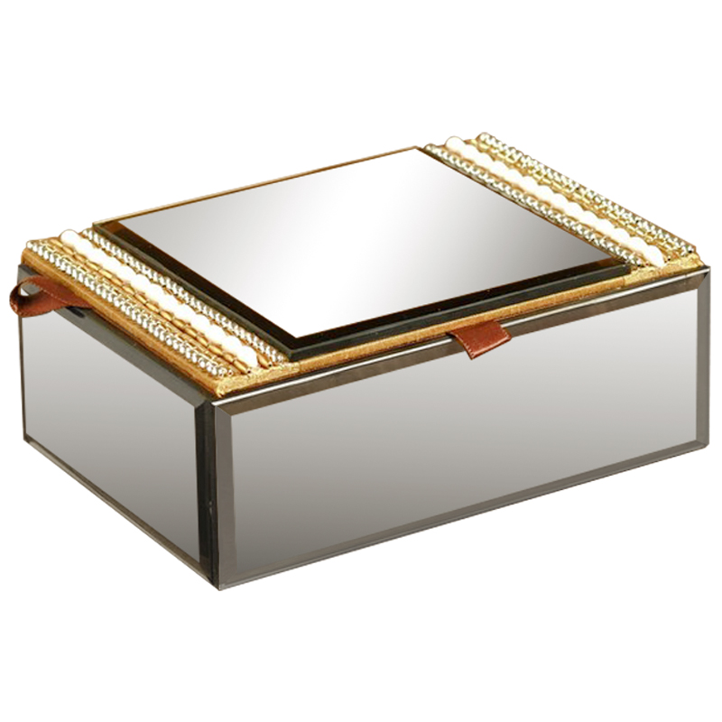 Шкатулка Seren Mirrored Box Зеркало Золотой Шкатулка Seren Mirrored Box Зеркало Золотой в Тюмени | Loft Concept