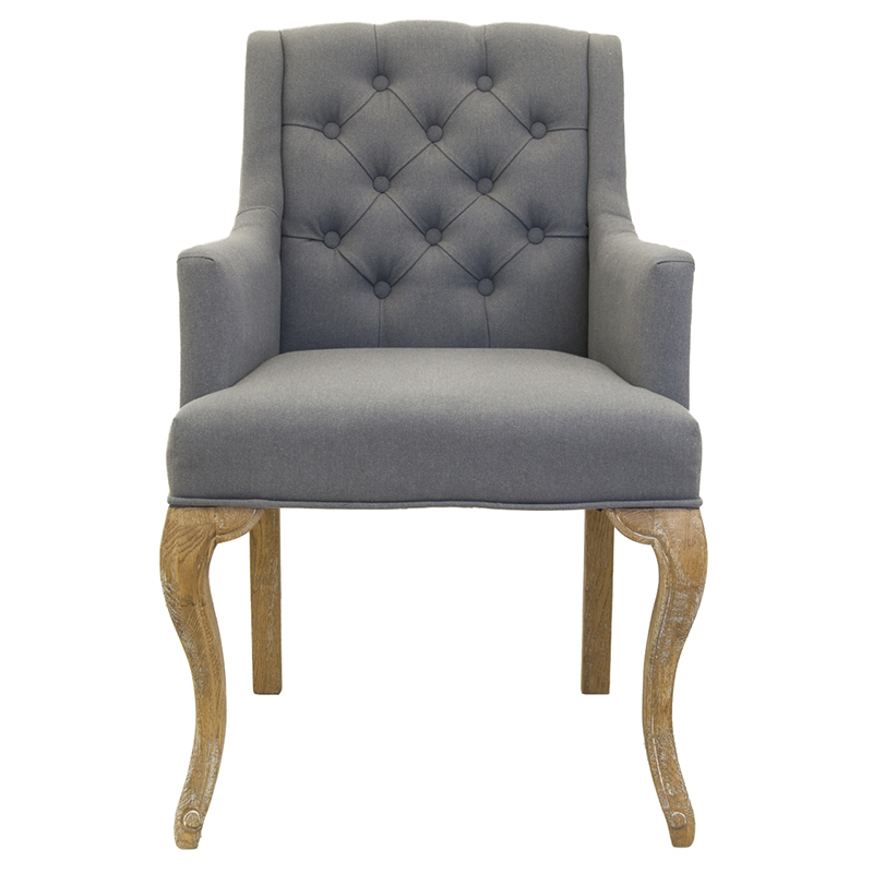 Кресло Mason Classical Armchair grey flax Серый Коричневый Кресло Mason Classical Armchair grey flax Серый Коричневый в Тюмени | Loft Concept