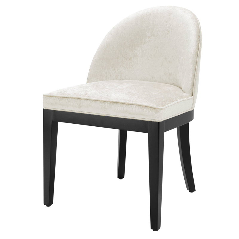 Стул Eichholtz Dining Chair Fallon Mirage off-white Белый Черный Стул Eichholtz Dining Chair Fallon Mirage off-white Белый Черный в Тюмени | Loft Concept