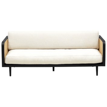 Диван Rattan Decor Sofa and Black ivory ( слоновая кость ) Черный Диван Rattan Decor Sofa and Black ivory ( слоновая кость ) Черный в Тюмени | Loft Concept