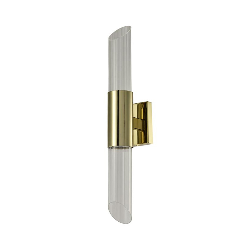 Бра Glass Rod Light gold Глянцевое золото Прозрачное Стекло Бра Glass Rod Light gold Глянцевое золото Прозрачное Стекло в Тюмени | Loft Concept