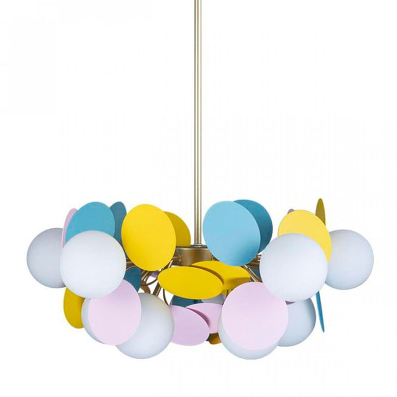 Люстра MATISSE Chandelier multicolor 10 ламп Мульти Золотой Люстра MATISSE Chandelier multicolor 10 ламп Мульти Золотой в Тюмени | Loft Concept