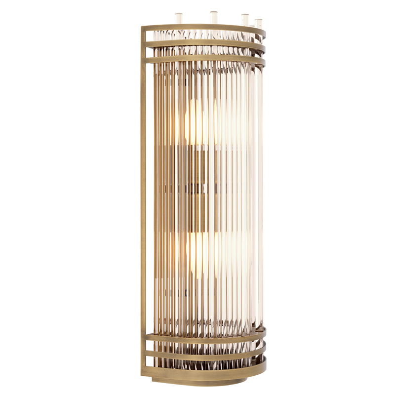 Бра Eichholtz Wall Lamp Gulf L Brass Латунь Античная полированная Прозрачный Бра Eichholtz Wall Lamp Gulf L Brass Латунь Античная полированная Прозрачный в Тюмени | Loft Concept