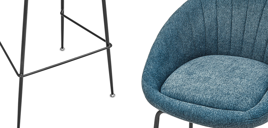 Барный стул Alberto Bar Stool Blue Барный стул Alberto Bar Stool Blue - Loft-Concept в Тюмени