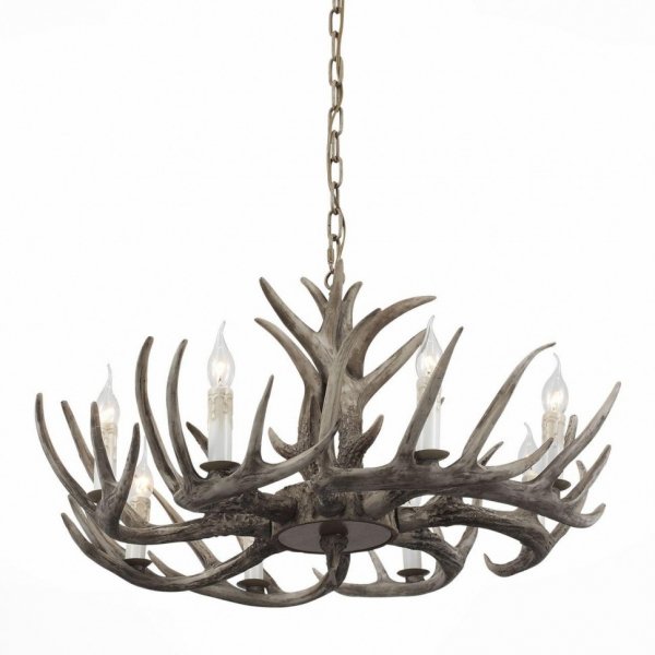 Люстра Hornland Chandelier 8 Grey Серый Люстра Hornland Chandelier 8 Grey Серый в Тюмени | Loft Concept