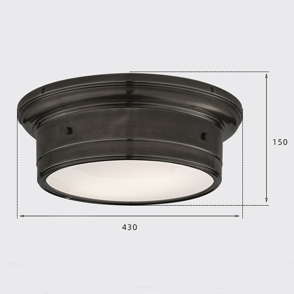 Потолочный светильник круглый черного цвета Modern Simple Ceiling Light в Тюмени