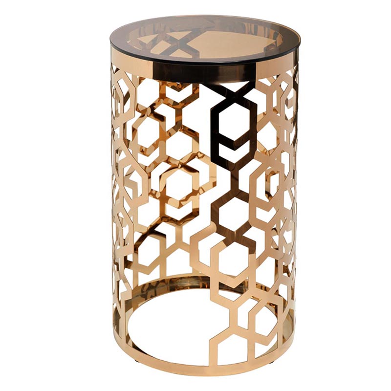 Подставка Yen Geometry pink gold cylinder 70 Глянцевое золото Подставка Yen Geometry pink gold cylinder 70 Глянцевое золото в Тюмени | Loft Concept