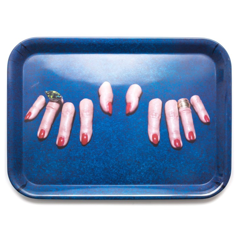 Поднос Seletti Tray Fingers Синий Поднос Seletti Tray Fingers Синий в Тюмени | Loft Concept