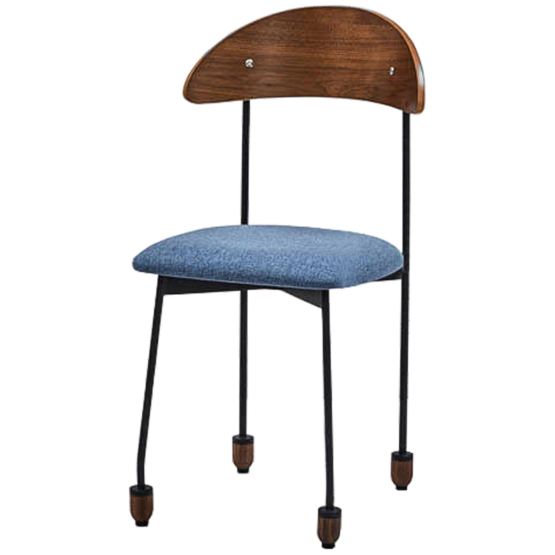 Стул Comhall Stool Коричневый Черный Светло-синий Стул Comhall Stool Коричневый Черный Светло-синий в Тюмени | Loft Concept