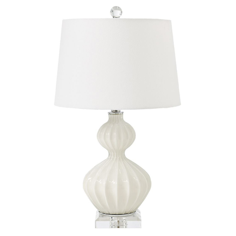 Настольная лампа Loraine White Table lamp Белый Настольная лампа Loraine White Table lamp Белый в Тюмени | Loft Concept