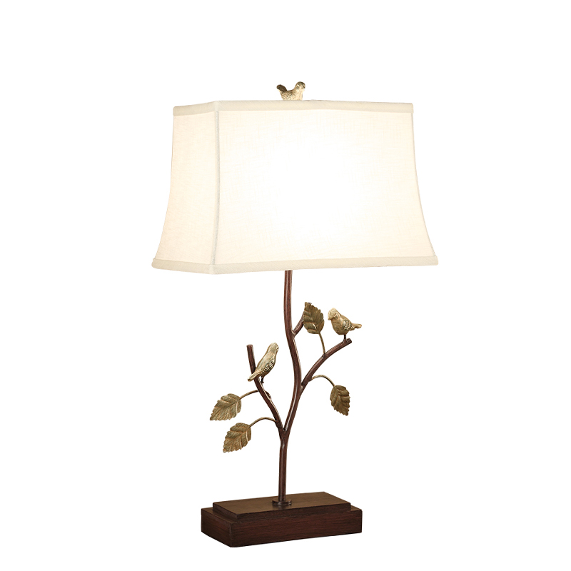 Настольная лампа Bird Talk Table lamp Белый Коричневый Латунь Настольная лампа Bird Talk Table lamp Белый Коричневый Латунь в Тюмени | Loft Concept