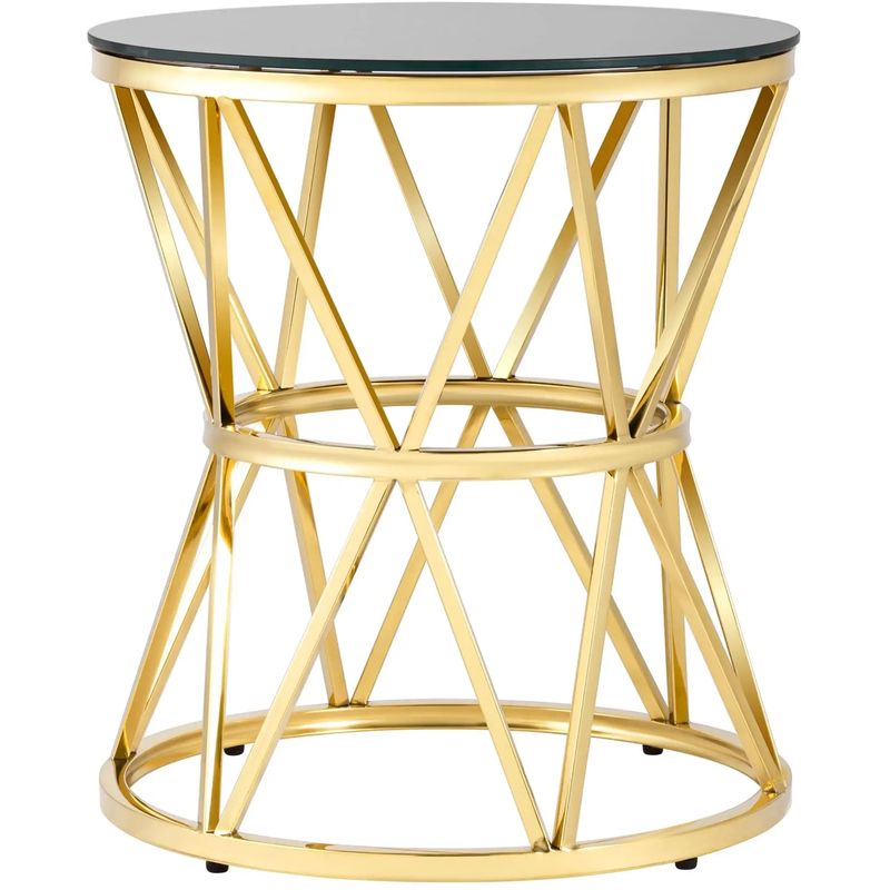 Стол приставной Beranger Collection Gold Глянцевое золото Черный Стол приставной Beranger Collection Gold Глянцевое золото Черный в Тюмени | Loft Concept