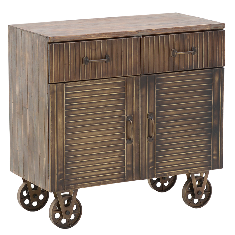 Комод в стиле Лофт на колёсах Mojens Loft Chest of Drawers Темная бронза Коричневый винтаж Комод в стиле Лофт на колёсах Mojens Loft Chest of Drawers Темная бронза Коричневый винтаж в Тюмени | Loft Concept