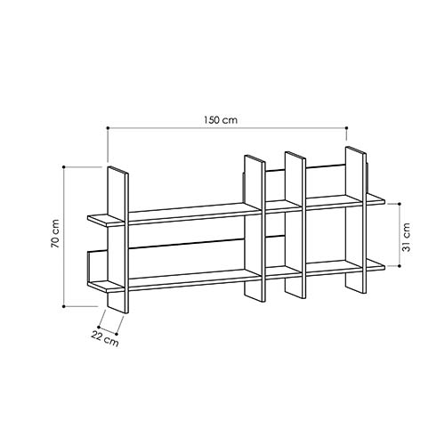 Полка прямая подвесная двухъярусная цвета антрацит BEADS BOOKCASE ANTHRACITE Полка прямая подвесная двухъярусная цвета антрацит BEADS BOOKCASE ANTHRACITE в Тюмени