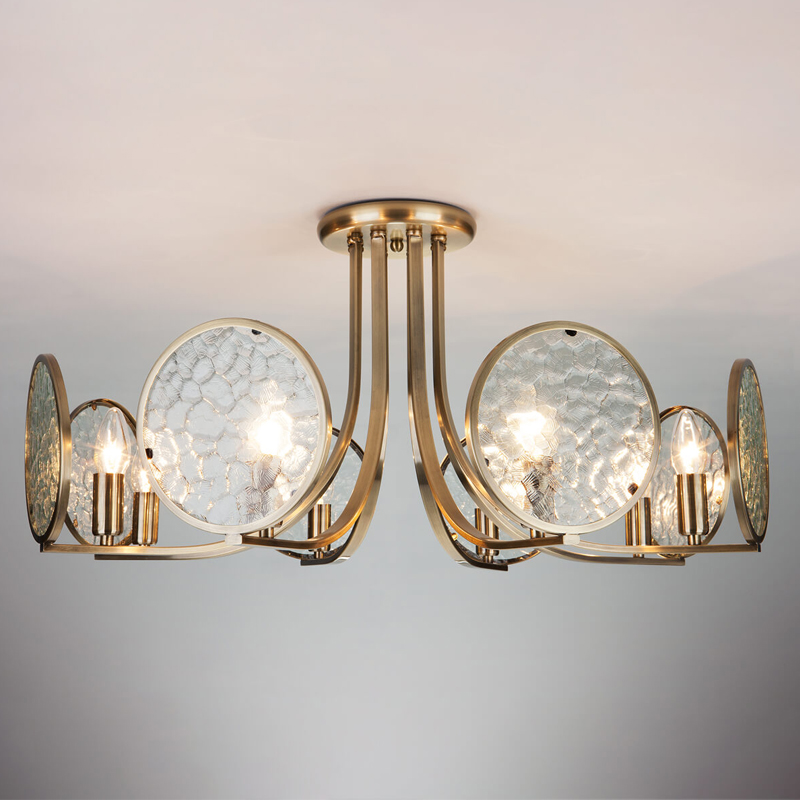 Потолочная люстра Moibeal Chandelier antique bronze Античная Бронза Прозрачный (Transparent) Потолочная люстра Moibeal Chandelier antique bronze Античная Бронза Прозрачный (Transparent) в Тюмени | Loft Concept