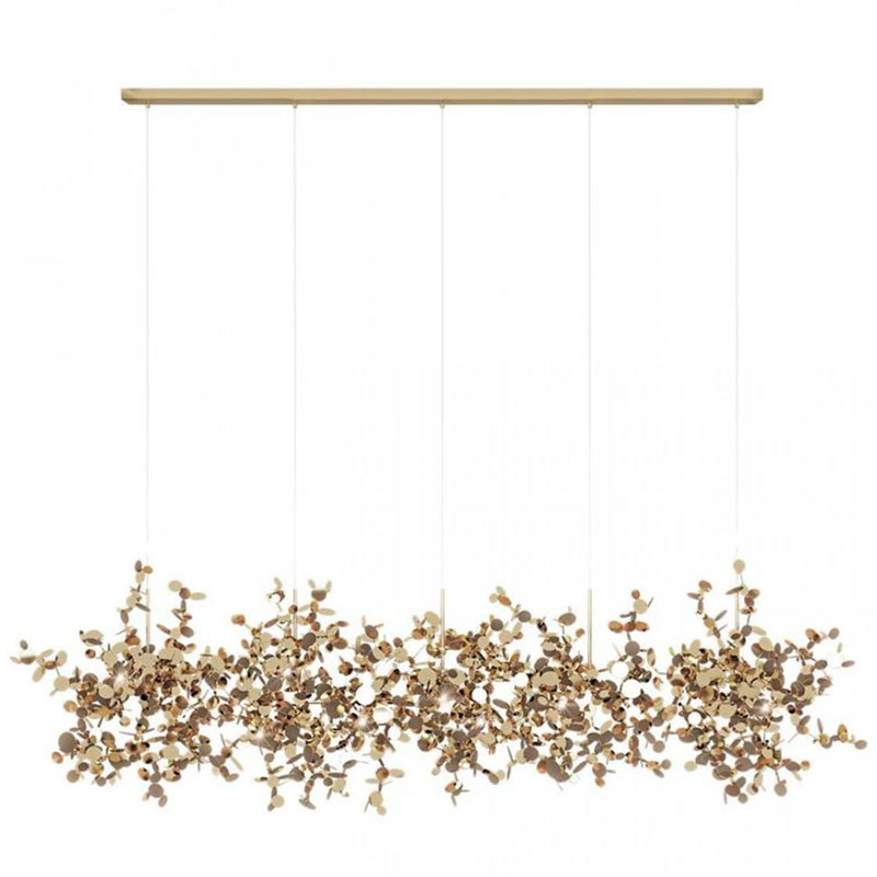 Люстра Terzani Argent Suspension Linear Gold длина 150 см Золотой Люстра Terzani Argent Suspension Linear Gold длина 150 см Золотой в Тюмени | Loft Concept