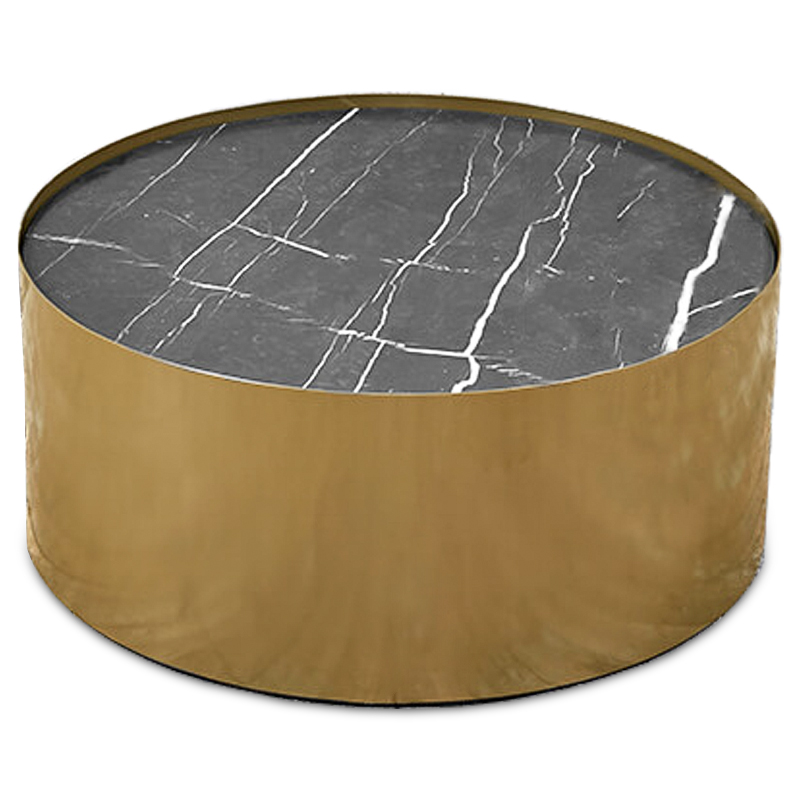 Кофейный стол Cappello Coffee Table Латунь Черный Мрамор Nero Кофейный стол Cappello Coffee Table Латунь Черный Мрамор Nero в Тюмени | Loft Concept