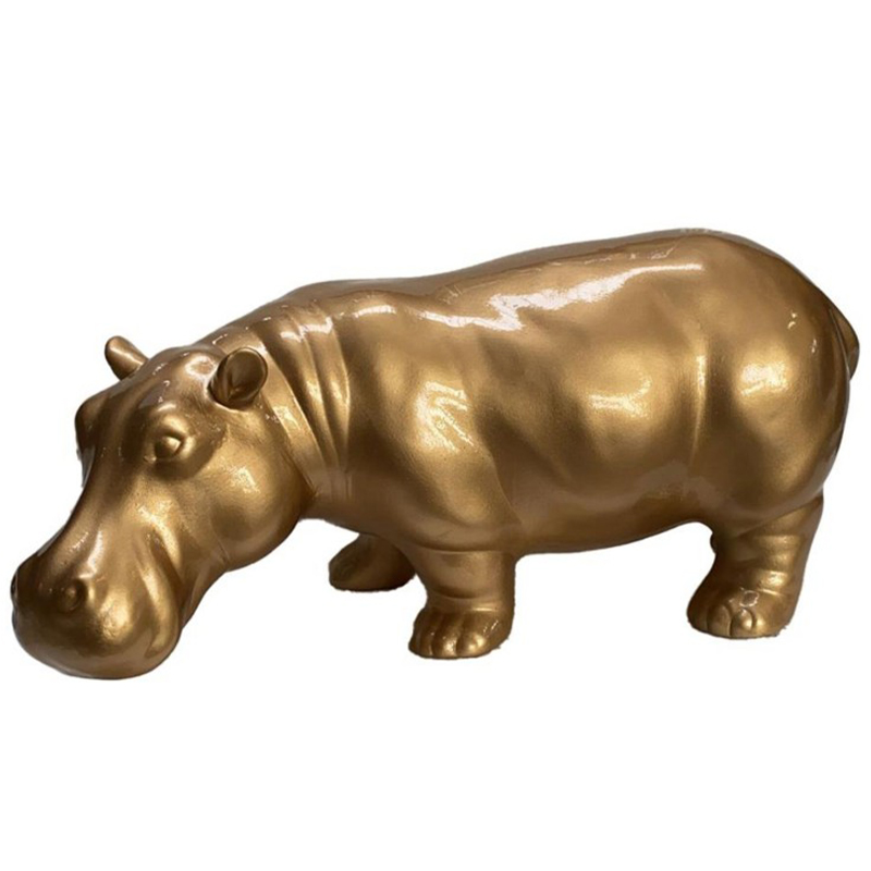 Статуэтка Abhika Hippo Bisc. Gold Золотой Статуэтка Abhika Hippo Bisc. Gold Золотой в Тюмени | Loft Concept