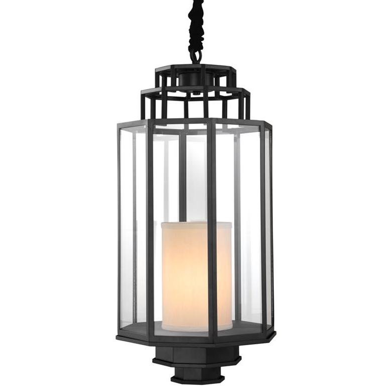Люстра Lantern Monticello M Черный Прозрачное Стекло Кремовый Люстра Lantern Monticello M Черный Прозрачное Стекло Кремовый в Тюмени | Loft Concept