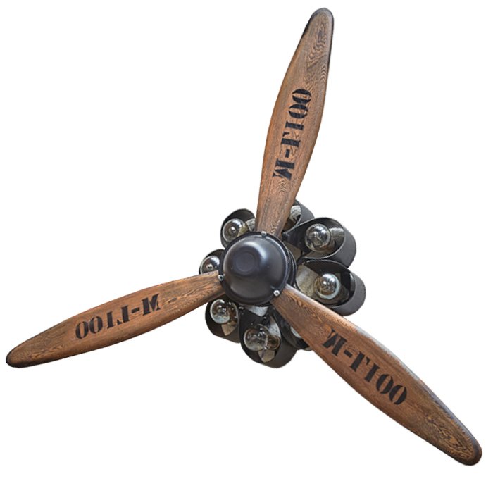 Бра пропеллер Wood Propeller Wall Lamp Графит Дуб темный Бра пропеллер Wood Propeller Wall Lamp Графит Дуб темный в Тюмени | Loft Concept
