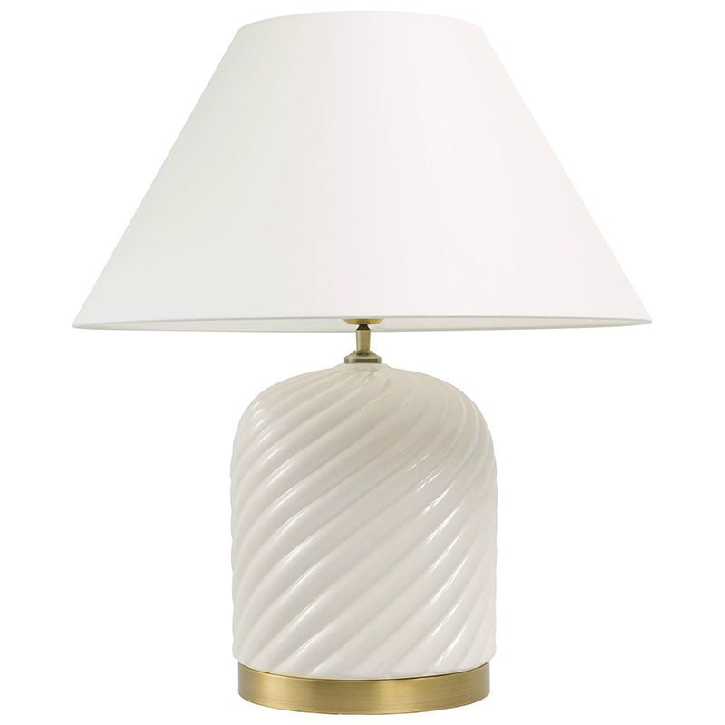 Настольная лампа Eichholtz Table Lamp Savona Кремовый Латунь Настольная лампа Eichholtz Table Lamp Savona Кремовый Латунь в Тюмени | Loft Concept