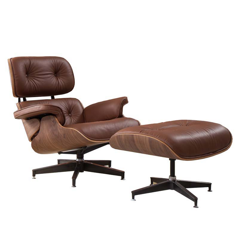 Кресло Eames Lounge Chair & Ottoman light brown Коричневый Кресло Eames Lounge Chair & Ottoman light brown Коричневый в Тюмени | Loft Concept