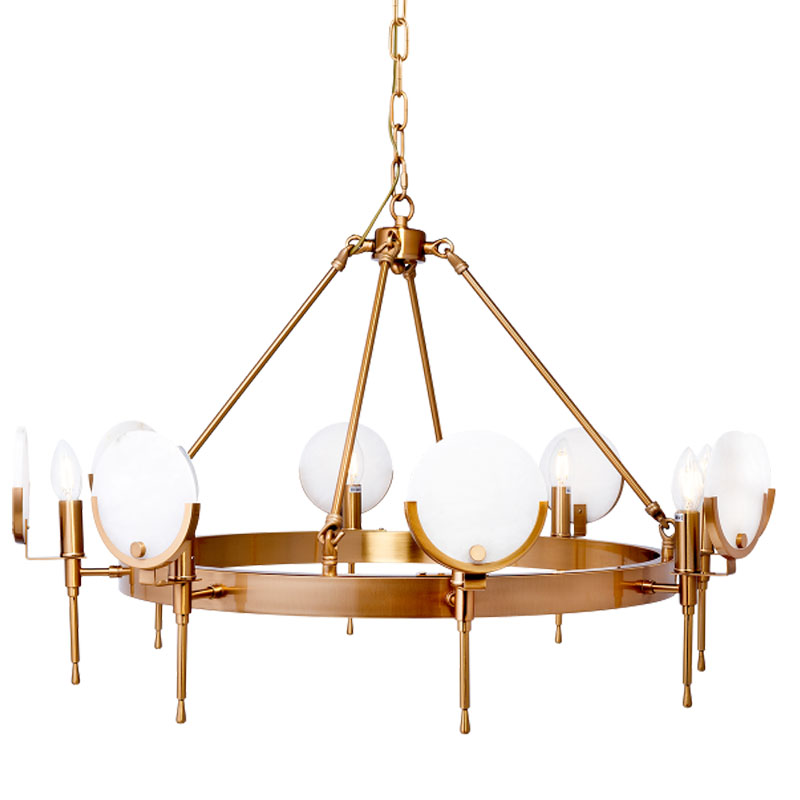 Люстра Levanzo Chandelier 85 Золотой Белое матовое стекло Люстра Levanzo Chandelier 85 Золотой Белое матовое стекло в Тюмени | Loft Concept