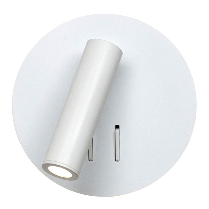 Настенный спот White Circle Spot Wall Lamp Белый Настенный спот White Circle Spot Wall Lamp Белый в Тюмени | Loft Concept
