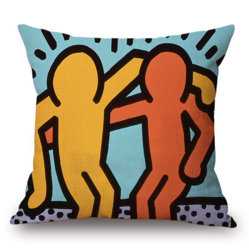 Подушка Keith Haring 6 Мульти Подушка Keith Haring 6 Мульти в Тюмени | Loft Concept