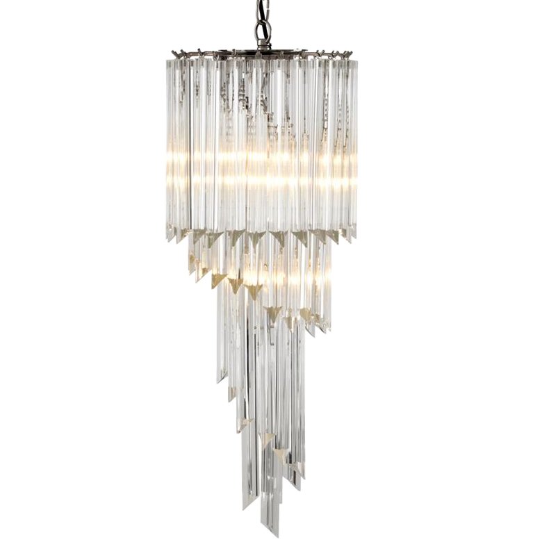 Люстра Chandelier Marino Никель Прозрачный (Transparent) Люстра Chandelier Marino Никель Прозрачный (Transparent) в Тюмени | Loft Concept