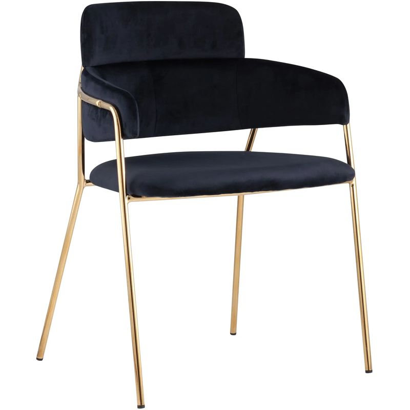 Polina chair Тёмно-синий Велюр Темно-синий Золотой Polina chair Тёмно-синий Велюр Темно-синий Золотой в Тюмени | Loft Concept