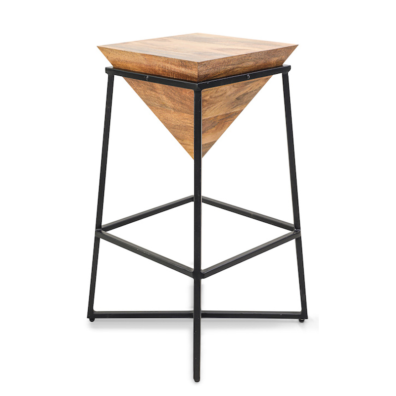 Приставной стол Inverted Pyramid Side Table light Черный Бежевый Приставной стол Inverted Pyramid Side Table light Черный Бежевый в Тюмени | Loft Concept