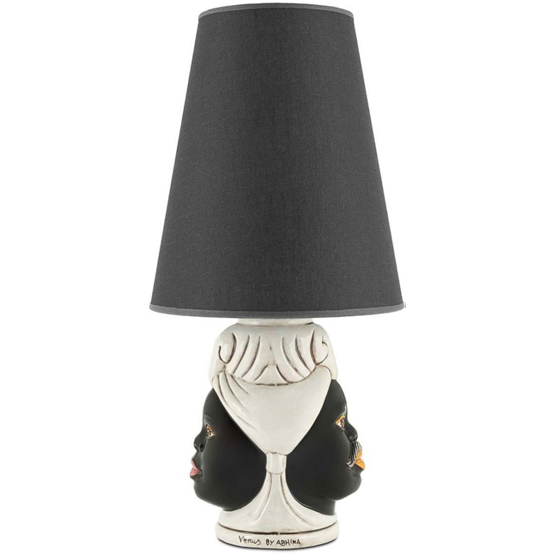 Настольная лампа Table Lamp Moro Double Черный Бежевый Настольная лампа Table Lamp Moro Double Черный Бежевый в Тюмени | Loft Concept