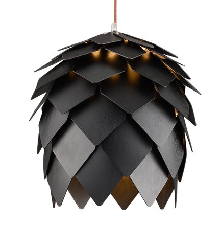 Подвесной светильник Crimea Pine Cone Black Черный Подвесной светильник Crimea Pine Cone Black Черный в Тюмени | Loft Concept