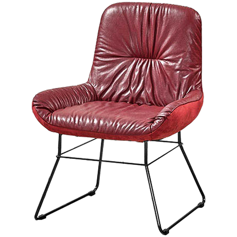 Кресло Arnaldo Half-chairs Красный Золотой Кресло Arnaldo Half-chairs Красный Золотой в Тюмени | Loft Concept