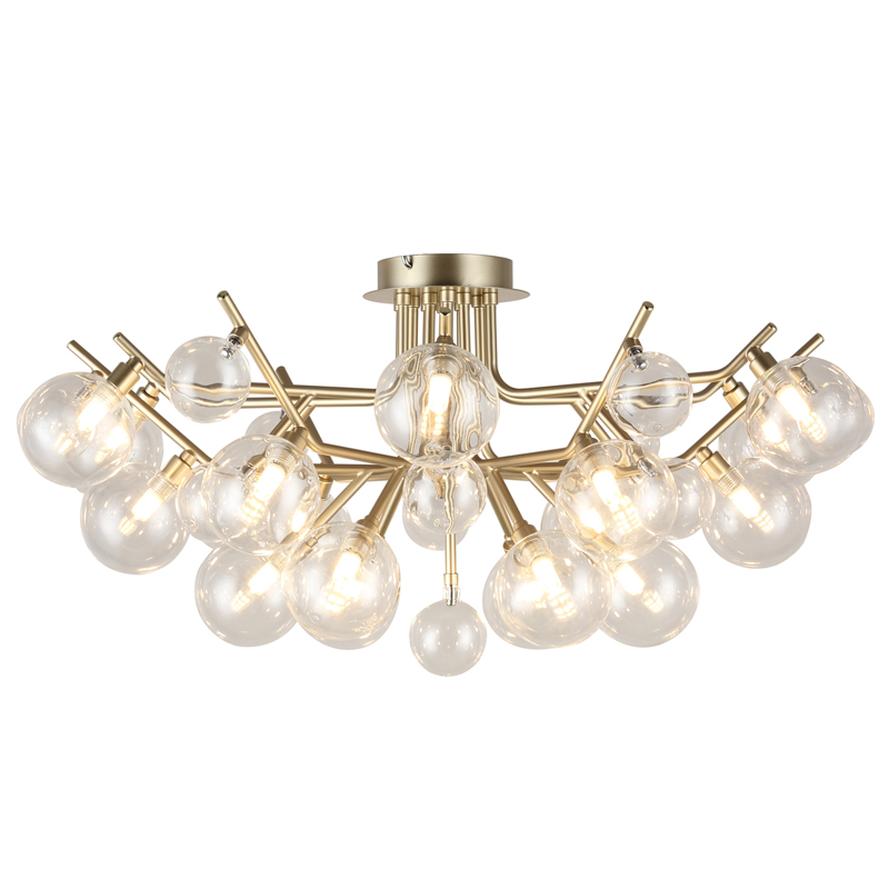 Люстра Berries Chandelier Flower clear 18 Винтажное Светлое Золото Прозрачный Люстра Berries Chandelier Flower clear 18 Винтажное Светлое Золото Прозрачный в Тюмени | Loft Concept