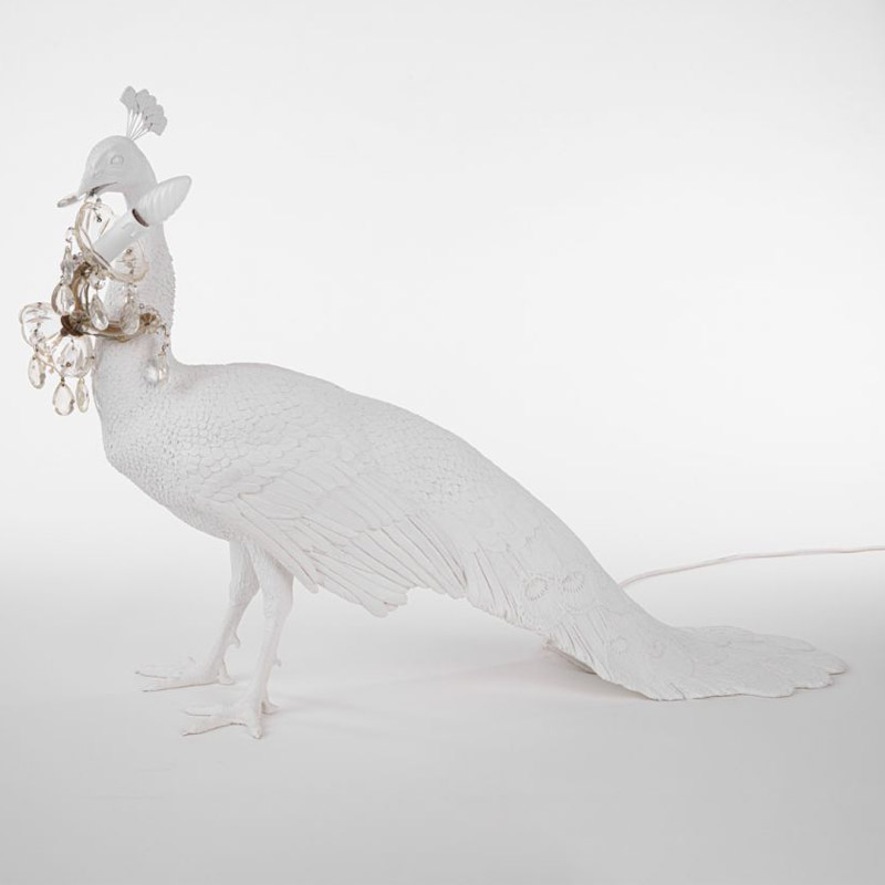 Настольная лампа Seletti Peacock Led Lamp Белый Настольная лампа Seletti Peacock Led Lamp Белый в Тюмени | Loft Concept