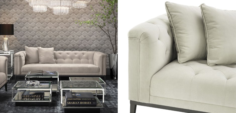 Диван Eichholtz Sofa Cesare Beige Диван Eichholtz Sofa Cesare Beige - Loft-Concept в Тюмени